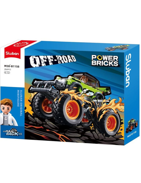 M38-B1158,Set de constructie Off-Road, 264 piese, Monster Truck - Sluban