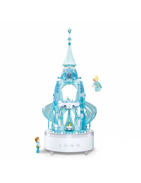 M38-B1168,Set de constructie Music Box, 420 piese, Castelul de gheata - Sluban