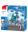 M38-B1217C,Set de constructie Metropolis, 135 piese, Patrula aeriana - Sluban