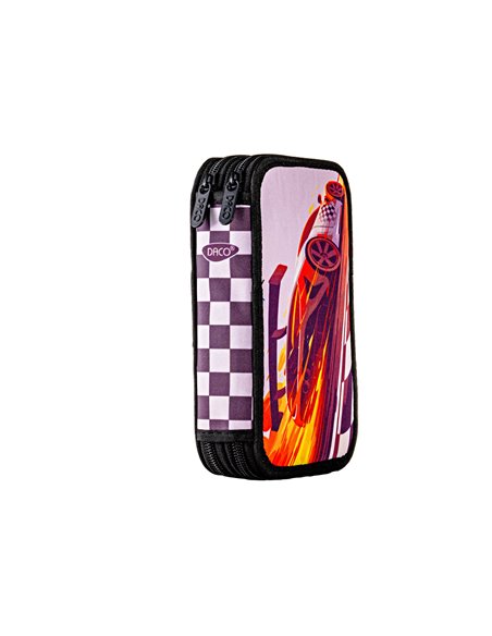 Penar neechipat Daco PE2009, 2 fermoare, Motiv car racing