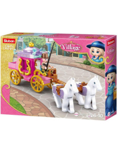 M38-B0872,Set de constructie Girl's Dream, 139 piese, Caleasca printesei - Sluban