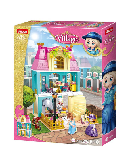 M38-B0875,Set de constructie Girl's Dream, 287 piese, Pizzerie - Sluban