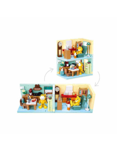 M38-B1225,Set de constructie 194 piese, Bucataria lui Garfield - Sluban