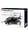 M38-B0752,Set de constructie Machete, 333 piese, Elicopter de atac - Sluban
