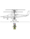 M38-B0752,Set de constructie Machete, 333 piese, Elicopter de atac - Sluban