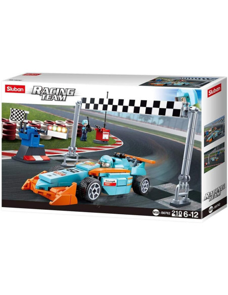 M38-B0762,Set de constructie Racing Team, 201 piese, Circuit - Sluban