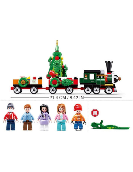 M38-B0887,Set de constructie Town, 565 piese, Satul lui Mos Craciun - Sluban