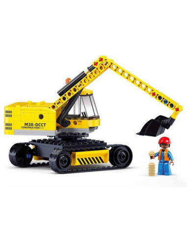 M38-B1196,Set de constructie Town, 152 piese, Excavator - Sluban