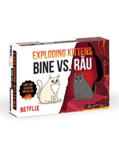 EKIEK12RO,Joc de societate Exploding Kittens, Bine vs. Rau