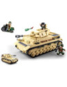 M38-B0693,Set de constructie Machete, 543 piese, Tanc Panzer - Sluban