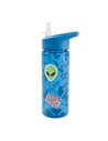Sticla apa plastic cu pai S-COOL SC3403, 600 ml, Motiv sticker