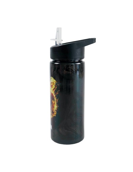 Sticla apa plastic cu pai S-COOL SC3404, 600 ml, Motiv play on