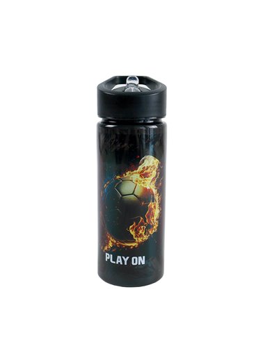Sticla apa plastic cu pai S-COOL SC3404, 600 ml, Motiv play on