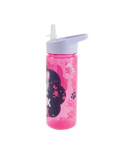 Sticla apa plastic cu pai S-COOL SC3401, 600 ml, Motiv play on