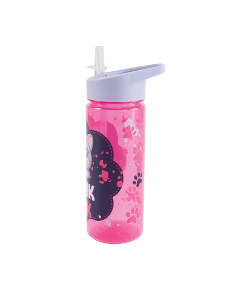 Sticla apa plastic cu pai S-COOL SC3401, 600 ml, Motiv play on