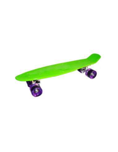 M450/Verde neon,Placa skateboard, roti silicon, 73 cm