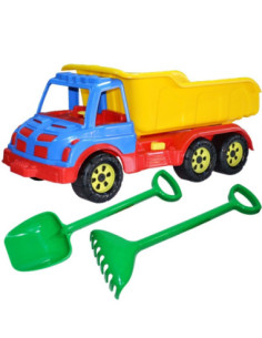 ROB-16026/Culoare aleatorie,Camion 60 cm, cu lopata + grebla - ROBENTOYS 2