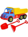 ROB-16026/Culoare aleatorie,Camion 60 cm, cu lopata + grebla - ROBENTOYS