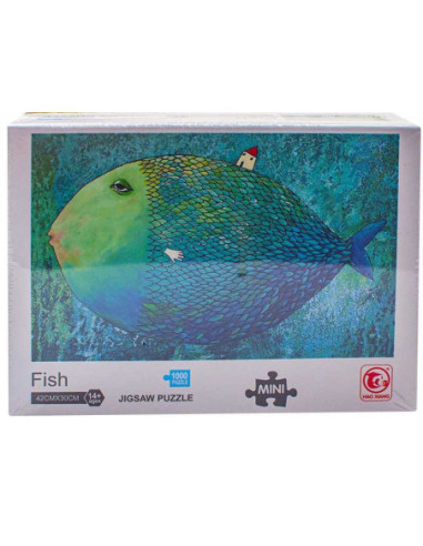 ROB-88322A,Puzzle carton mini, Peste, 1000 piese
