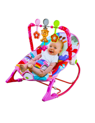 ROB-68153,Balansoar bebelusi, pentru fete, cu baterii
