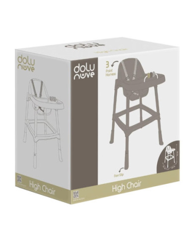 ROB-7566,Scaunel cu masuta pentru bebelusi, Stone Grey - Dolu