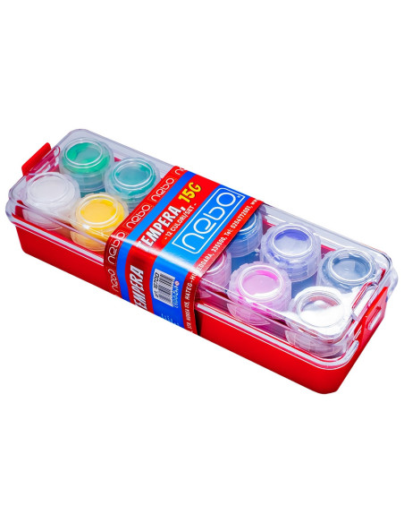 ROB-16700,Tempera, 15g, 12 culori/set - NEBO