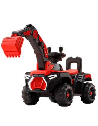 ROB-899/Rosu,Excavator cu acumulator, 6V, 4A, Rosu