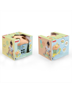 ROB-5196,Jucarie bebelusi, Sortator tip Casuta, cu forme si chei, Pastel - Dolu 2