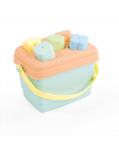 ROB-5198,Jucarie bebelusi, Sortator tip Glaetusa, cu forme, Pastel - Dolu