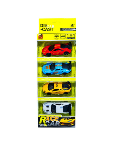 ROB-6413T,Masinute din metal, 4 buc/set