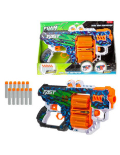 ROB-32089A,Pistol cu 12 sageti, Foam Strikex - Toi-Toys