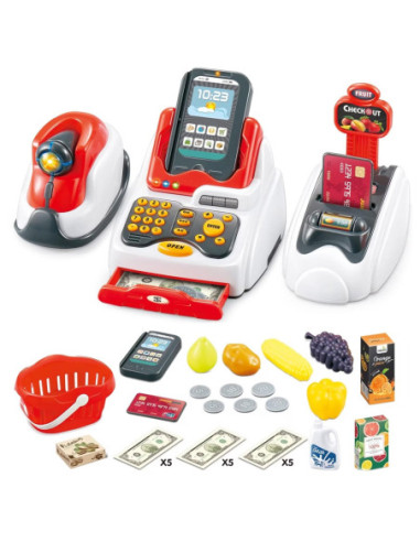 ROB-668-93,Casa de marcat, cu baterii + accesorii