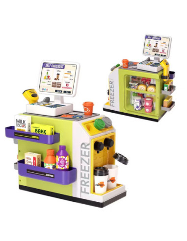 ROB-668-172,Play set Supermarket, cu lumina si sunet, 46 piese