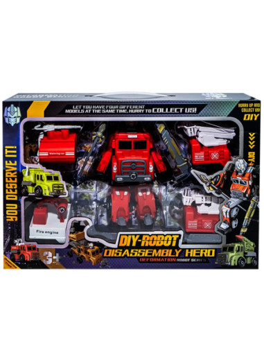 ROB-606-C79,Robot transformabil in masina de pompieri