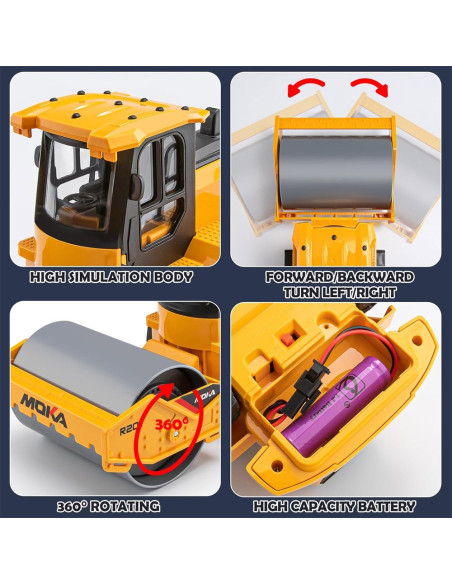 ROB-2136,Cilindru compactor cu RC
