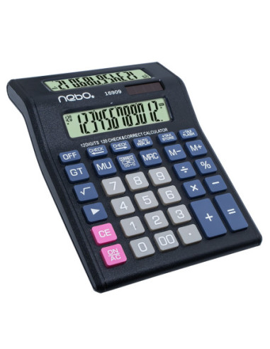 ROB-16909,Calculator de birou, multifunctional, 12 digiti, ecran dublu - NEBO