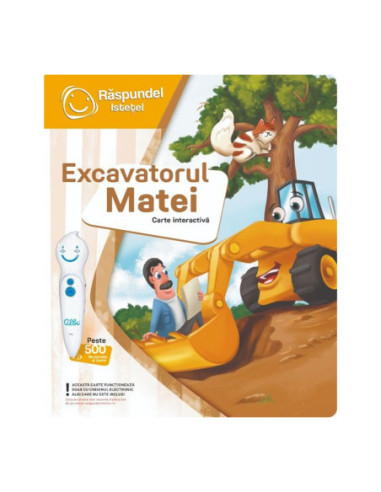 ROB-87508,Raspundel istetel, Carte - Excavatorul Matei, ALBI - Blackfire
