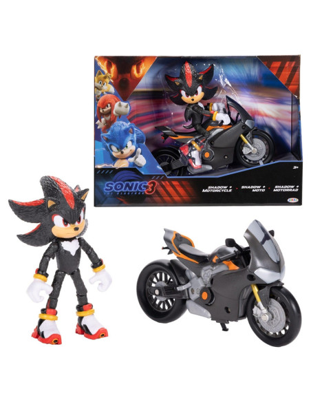 ROB-424064,Nintendo Sonic - Set de joaca: Motocicleta + figurina - Blackfire