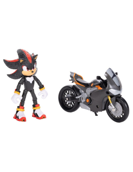 ROB-424064,Nintendo Sonic - Set de joaca: Motocicleta + figurina - Blackfire