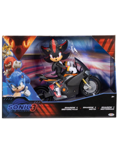 ROB-424064,Nintendo Sonic - Set de joaca: Motocicleta + figurina - Blackfire