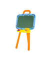 ROB-47915,Tablita pentru scris, 2 in 1, cu burete, 63,5x46,7x10 cm, Polesie