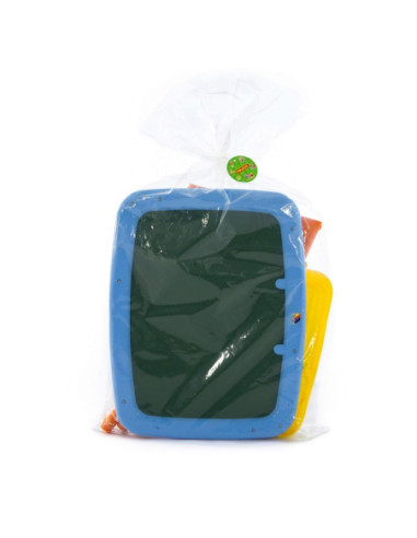 ROB-47915,Tablita pentru scris, 2 in 1, cu burete, 63,5x46,7x10 cm, Polesie