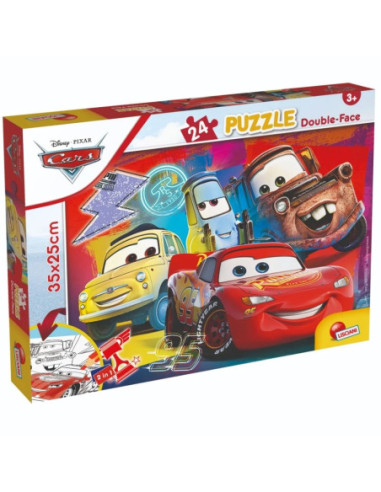 ROB-1099498,Puzzle Disney Cars 2 in 1, 24 piese - LISCIANI