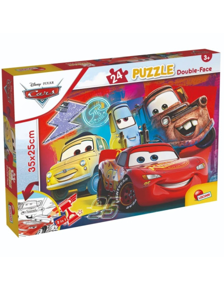 ROB-1099498,Puzzle Disney Cars 2 in 1, 24 piese - LISCIANI