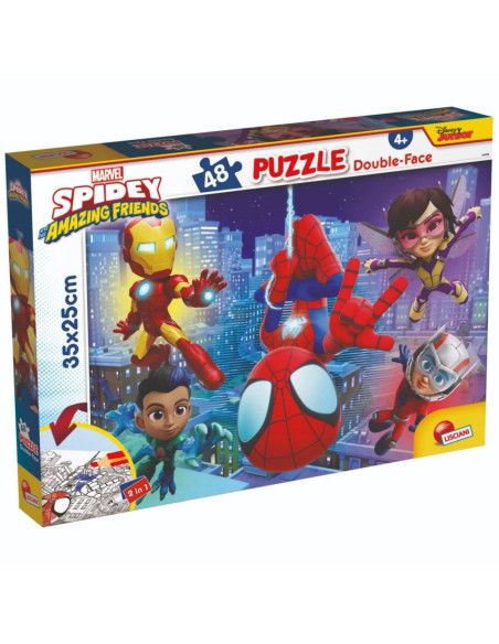 ROB-1099610,Puzzle Marvel Spidey 2 in 1, 48 piese - LISCIANI