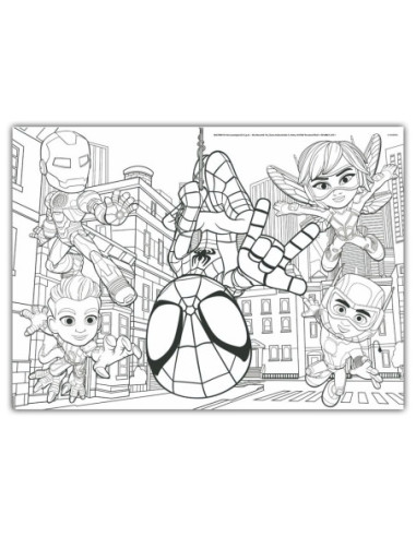 ROB-1099610,Puzzle Marvel Spidey 2 in 1, 48 piese - LISCIANI