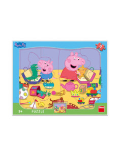 ROB-303119,Puzzle 12 piese, Peppa Pig - DINO TOYS