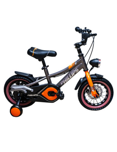 P-127-12/Gri,Bicicleta copii, nr. 12, Gri