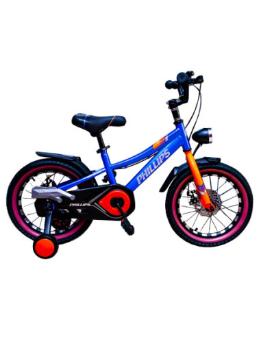 P-127-16/Albastru,Bicicleta copii, nr. 16, Albastru