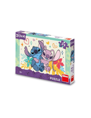 ROB-351721,Puzzle 24 piese, Stitch si Angel - DINO TOYS